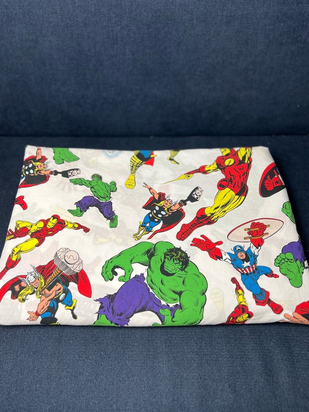 Pottery Barn Kids Marvel Avengers Duvet Cover Hulk Iron Man Thor Cap America
